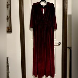 Baltic Born Velvet 3/4 Sleeve Dress